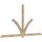 Ekena Millwork Redmond Rough Sawn Timber Gable Bracket, Douglas Fir, 108"W x 58"H x 2"D x 4"F, 13/12 Pitch GBW108X58X0204RED00RDF - alternate 3